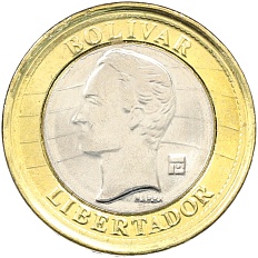 1 боливар 2012 года Венесуэла — Фото №2