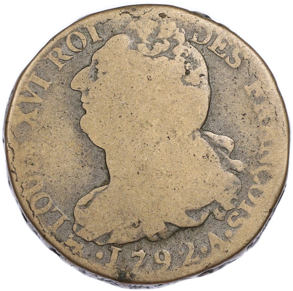 2 соля 1792 года Франция — Фото №1