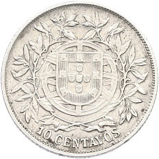 10 сентаво 1915 года Португалия — Фото №2