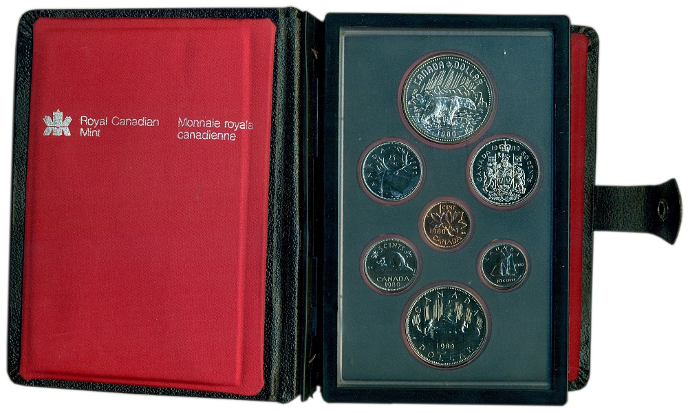 Годовой набор из 7 монет 1980 года Канада — Фото №1