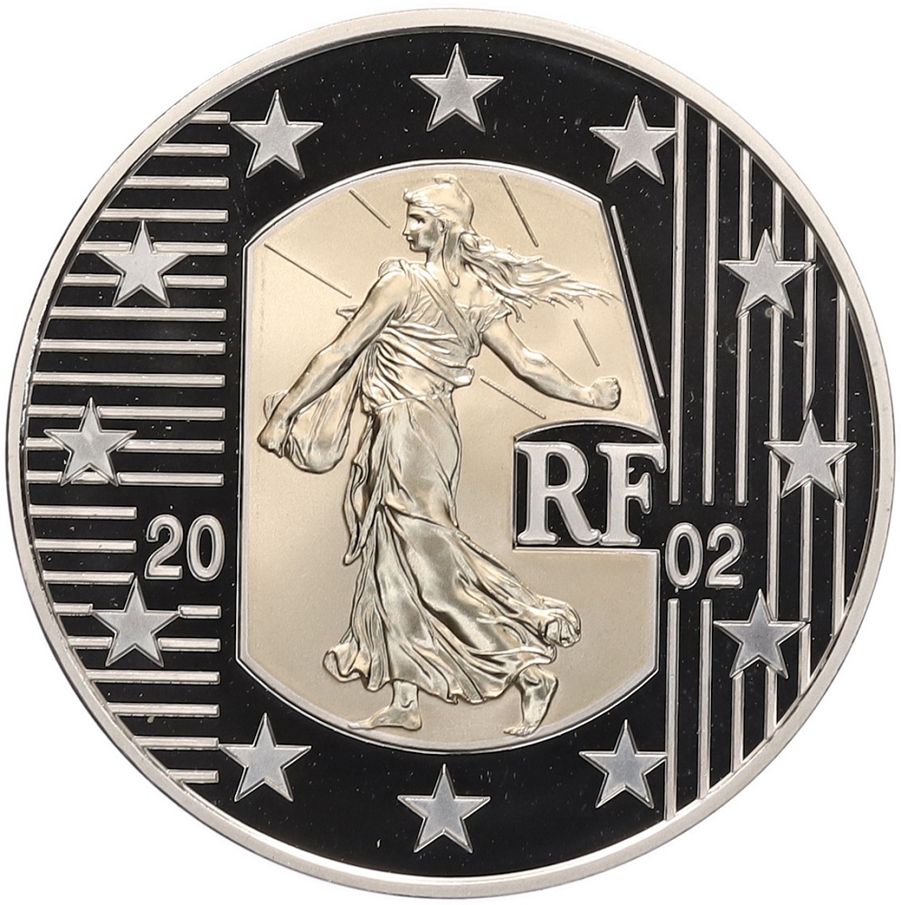 5 евро 2002 года Франция «Спасибо тебе Франк» — Фото №2