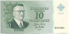 10 марок 1963 года Финляндия — Фото №1