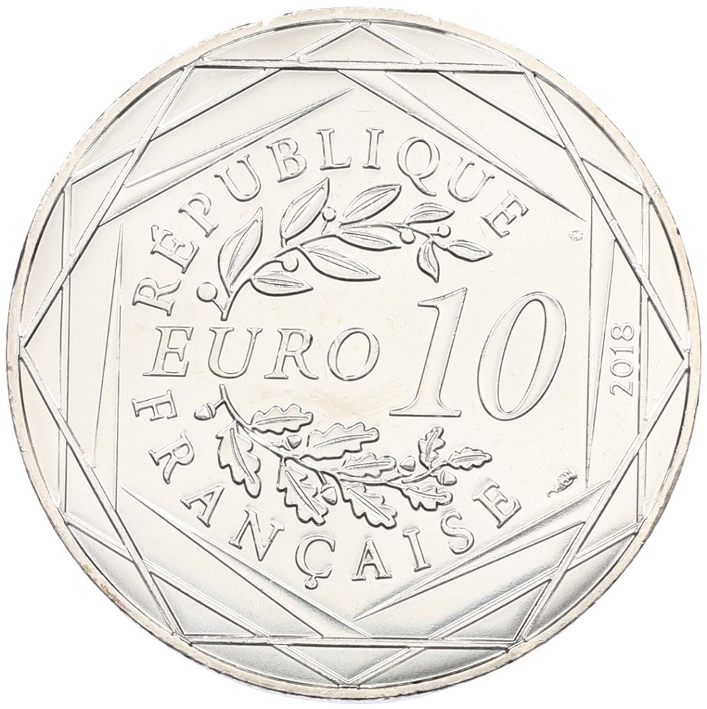 10 евро 2018 года Франция «Микки Маус и Франция — Луара» — Фото №2