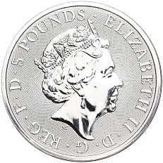 5 фунтов 2022 года Великобритания «Звери Королевы — Лев Англии» — Фото №2