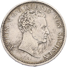 1 талер 1828 года Саксония — Фото №1
