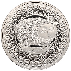 1 рубль 2009 года Белоруссия «Знаки зодиака — Овен» — Фото №1