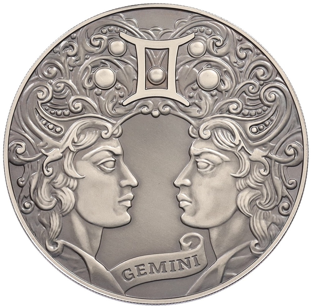 1 рубль 2014 года Белоруссия «Знаки зодиака — Близнецы» — Фото №1