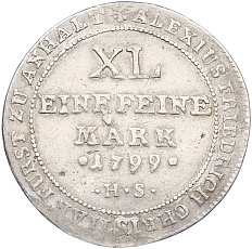 1/3 талера 1799 года Ангальт-Бернбург — Фото №2