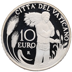 10 евро 2013 года Ватикан «Всемирный день молитвы за призвания» — Фото №1