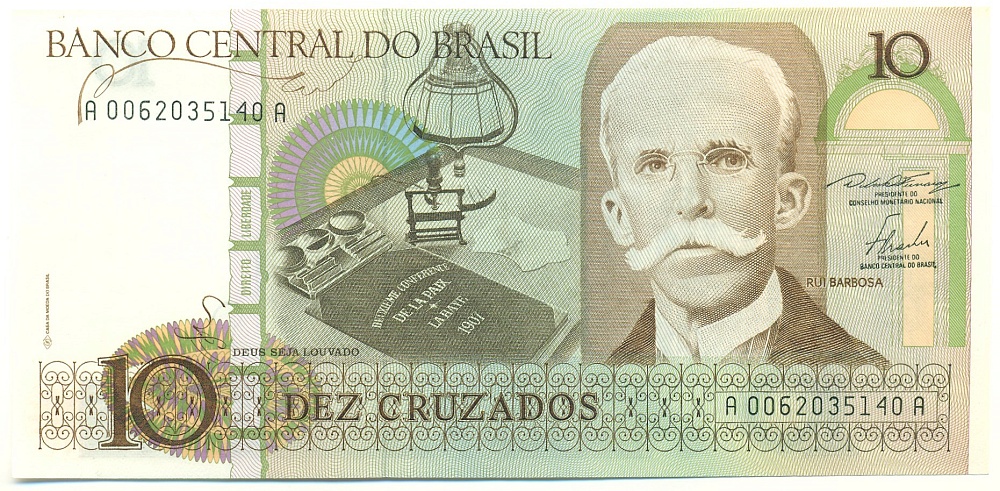 10 крузадо 1986 года Бразилия — Фото №1