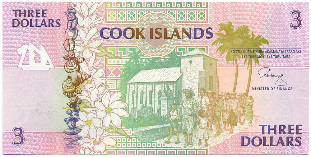 3 доллара 1992 года Острова Кука — Фото №1