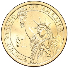 1 доллар 2014 года (D) США «32-й президент США Франклин Рузвельт» — Фото №2