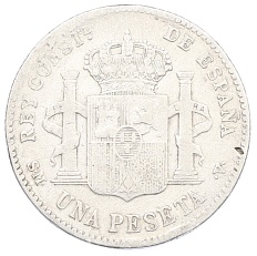 1 песета 1903 года Испания — Фото №2