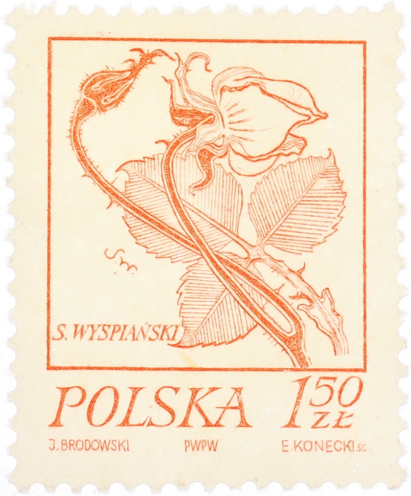 Почтовая марка 1.50 злотых 1974 года Польша — Фото №1