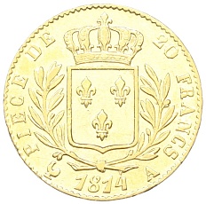 20 франков 1814 года А Франция — Фото №1