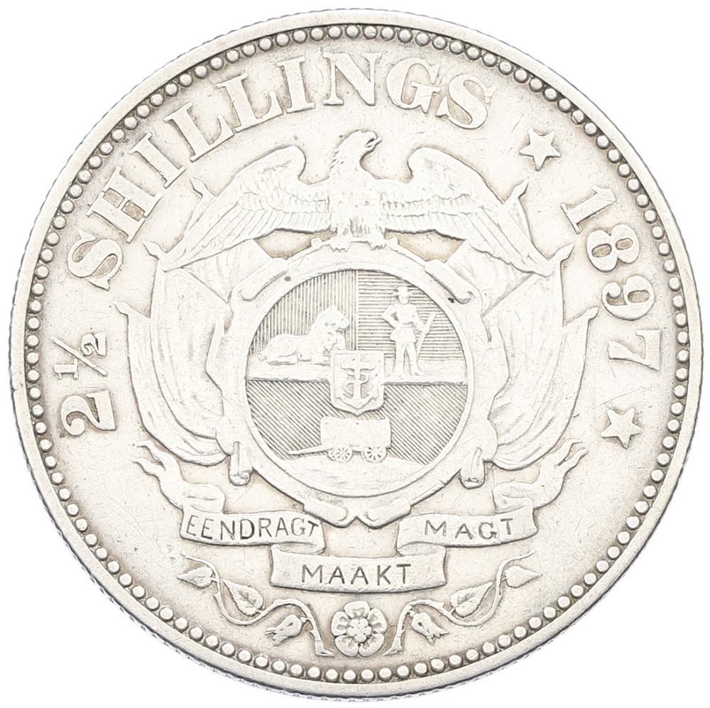 2 1/2 шиллинга 1897 года Южно-Африканская республика (Трансвааль) — Фото №1