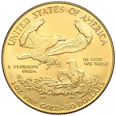 50 долларов 1986 года США «Американский золотой орел» — Фото №2