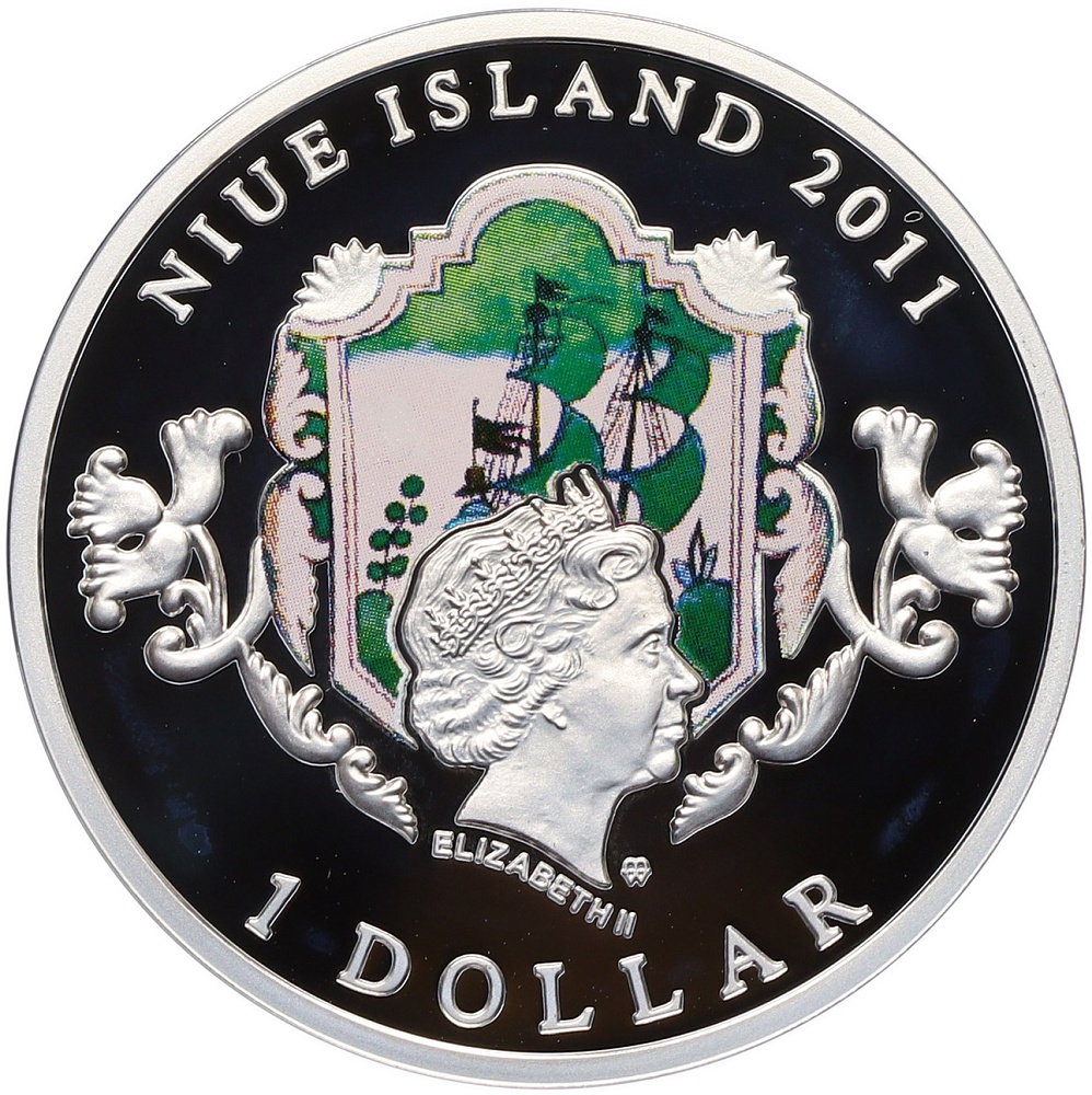 1 доллар 2011 года Ниуэ «Юнона и Авось» — Фото №2