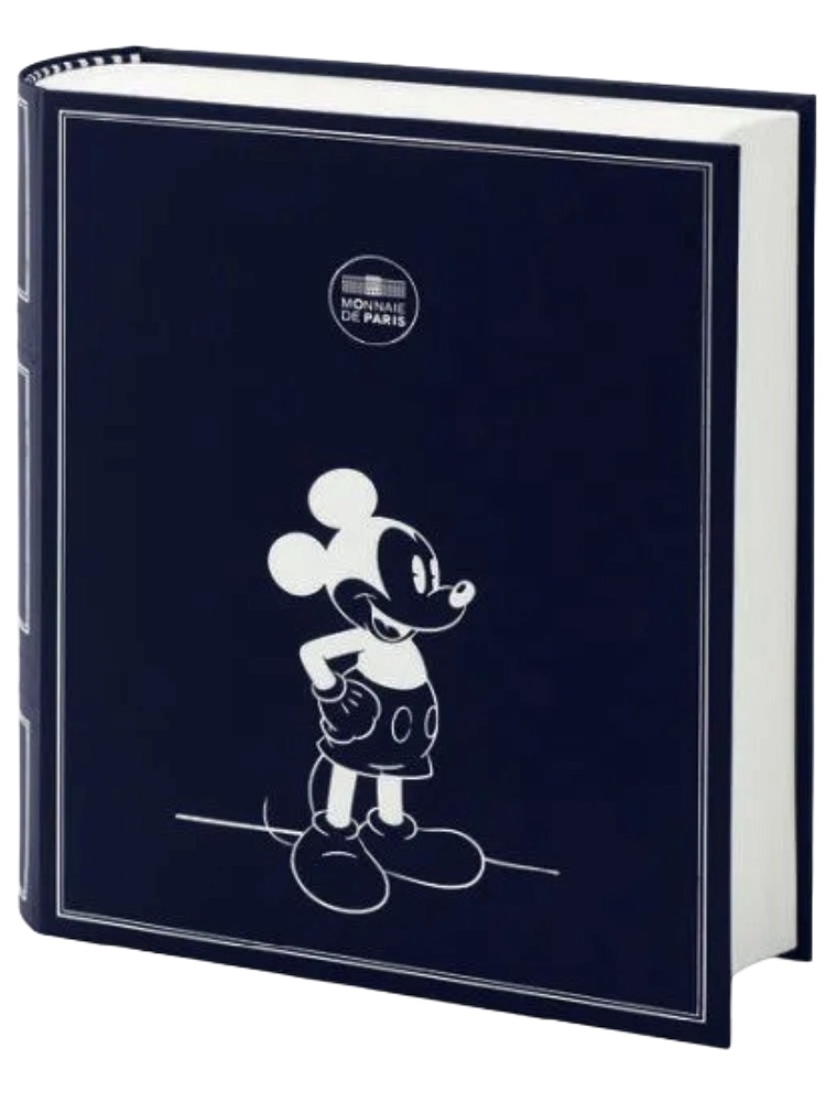 Бокс с планетным альбомом для хранения набора из 20 монет 10 евро 2010 года Франция «Микки Маус» — Фото №1