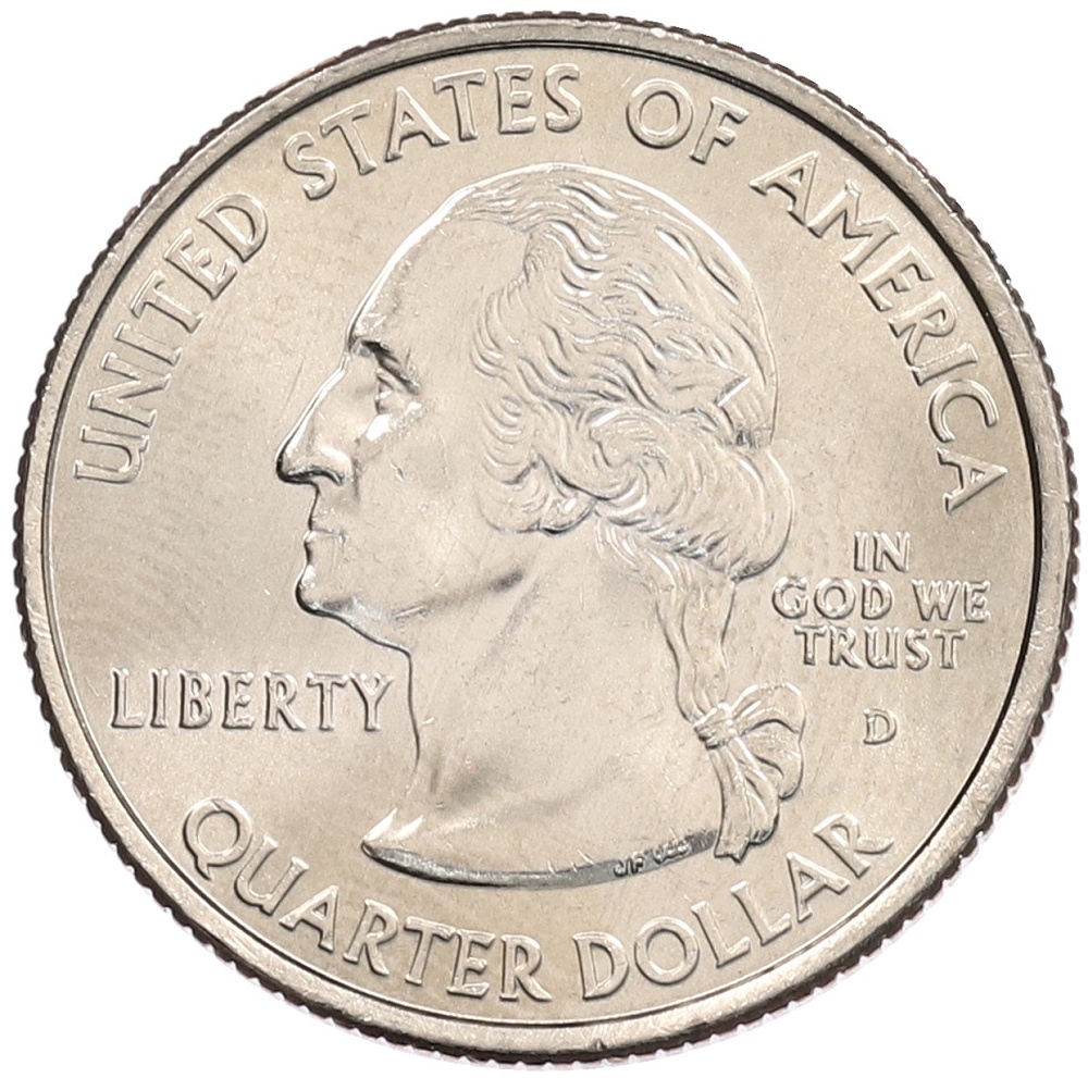1/4 доллара (25 центов) 2008 года D США «Штаты и территории — Гавайи» — Фото №2