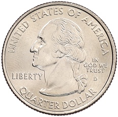 1/4 доллара (25 центов) 2008 года D США «Штаты и территории — Гавайи» — Фото №2