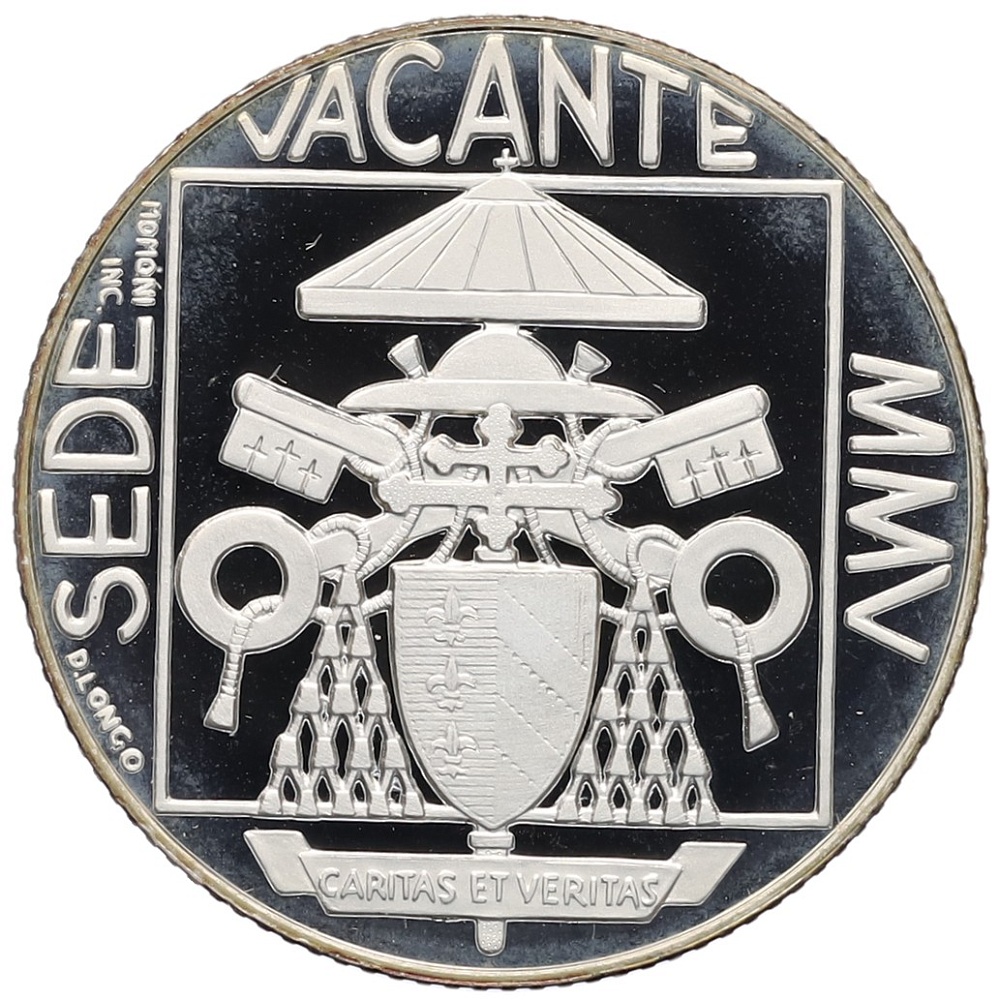 5 евро 2005 года Ватикан «Вакантный престол» — Фото №2