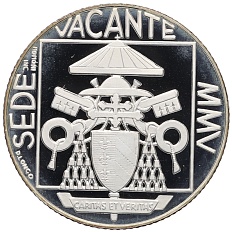 5 евро 2005 года Ватикан «Вакантный престол» — Фото №2
