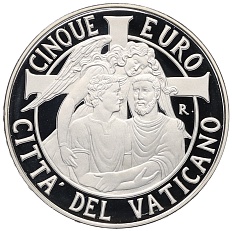 5 евро 2014 года Ватикан «Всемирный день мира» — Фото №1