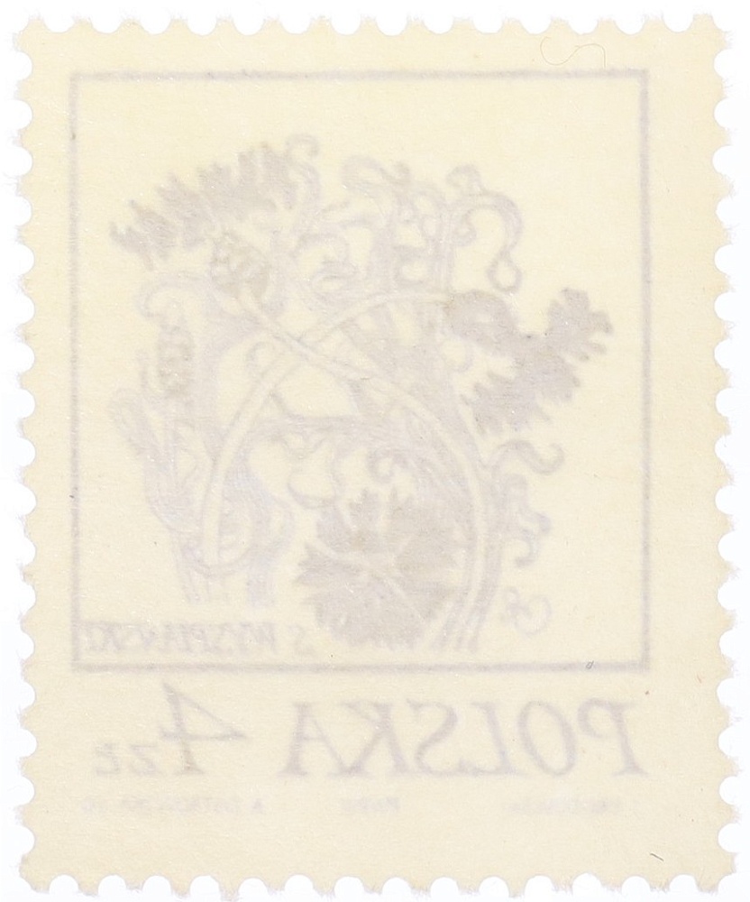 Почтовая марка 4 злотых 1974 года Польша — Фото №2
