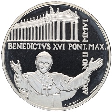 10 евро 2006 года Ватикан «350 лет Колоннаде Святого Петра» — Фото №2