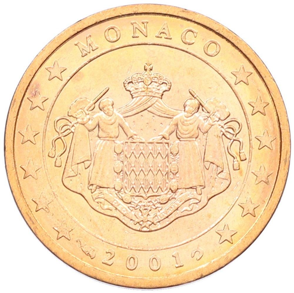 2 евроцента 2001 года Монако — Фото №1