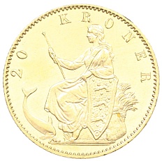 20 крон 1873 года Дания — Фото №2