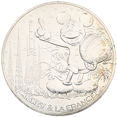 10 евро 2018 года Франция «Микки Маус и Франция — Гвиана» — Фото №1