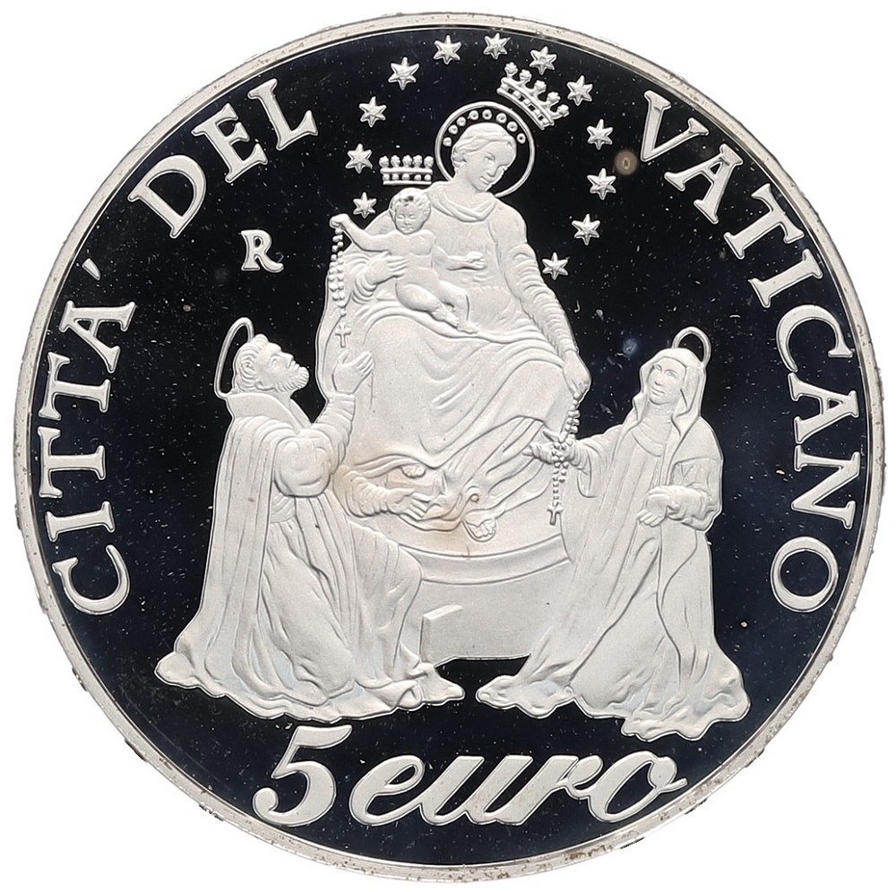5 евро 2003 года Ватикан «Год розария» — Фото №1