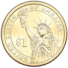 1 доллар 2007 года (Р) США «1-й президент США Джордж Вашингтон» — Фото №2