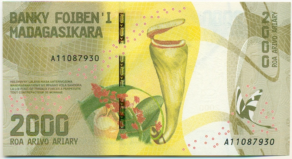 2000 ариари 2017 года Мадагаскар — Фото №1