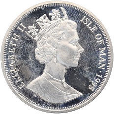 1 крона 1995 года Остров Мэн «Изобретения современного мира — Александр Флеминг, пенициллин» — Фото №2