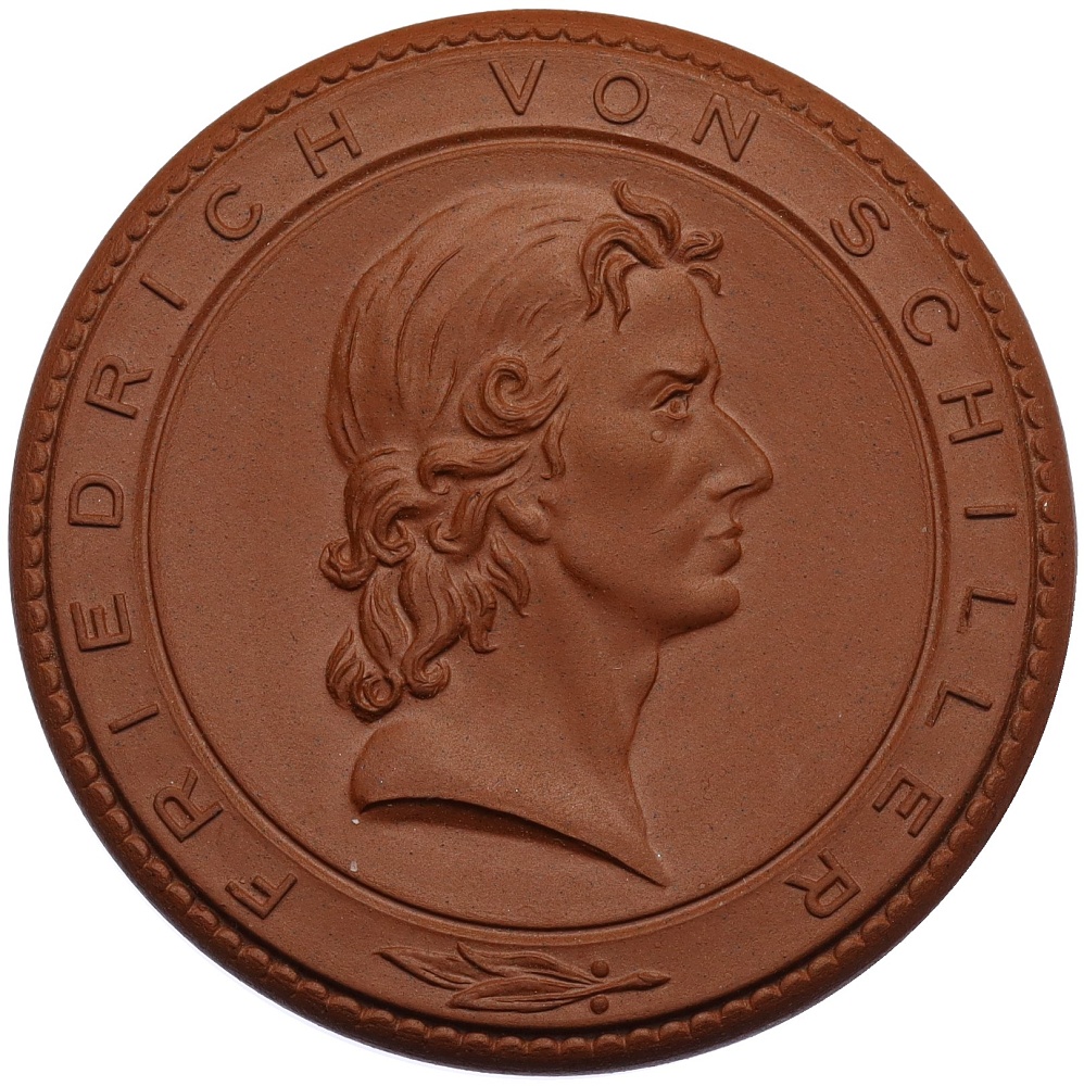 Медаль (Мейсенский фарфор) Германия «Фридрих Шиллер» — Фото №1