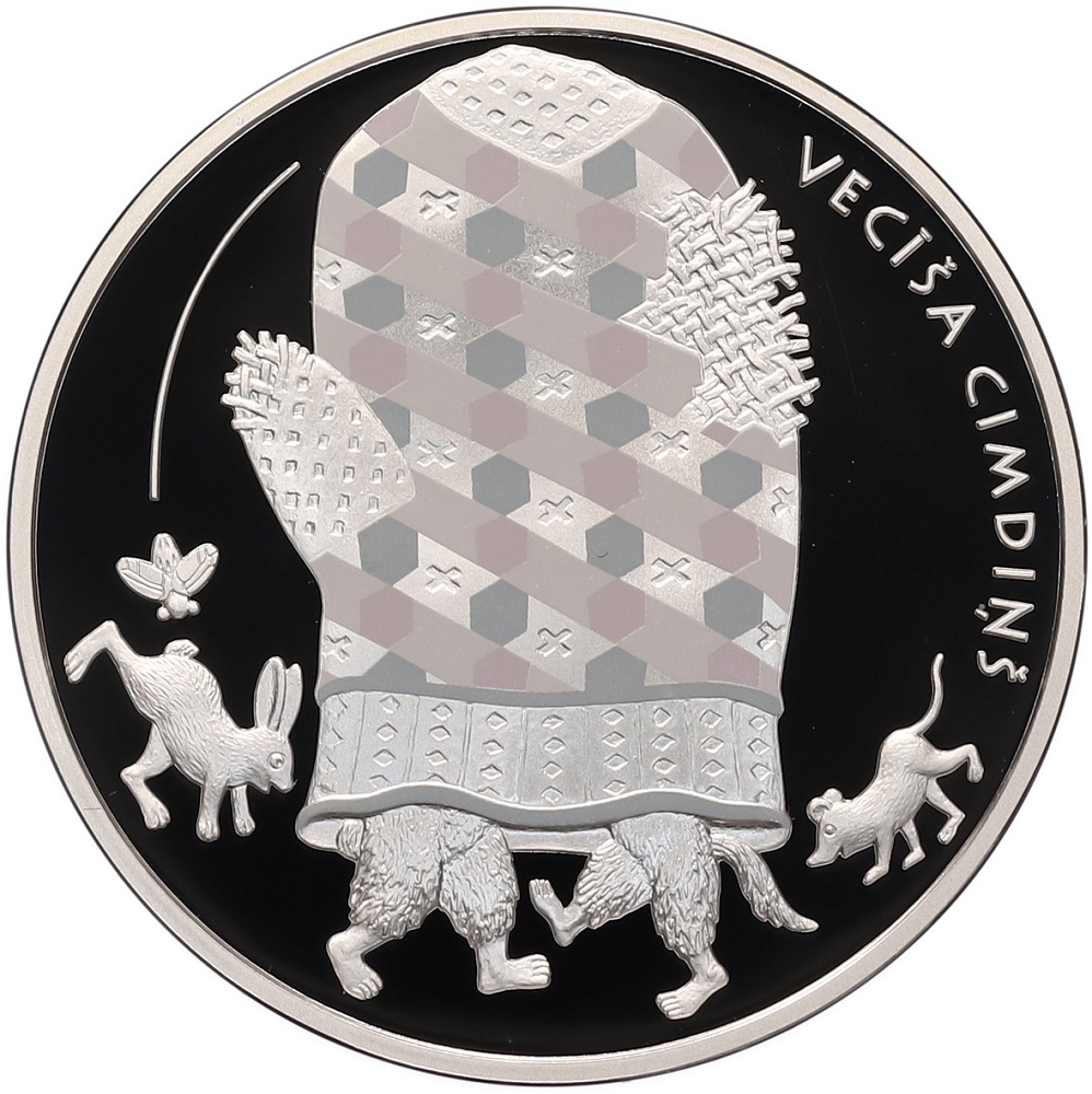 5 евро 2017 года Латвия «Сказки — Дедушкина рукавичка» — Фото №1