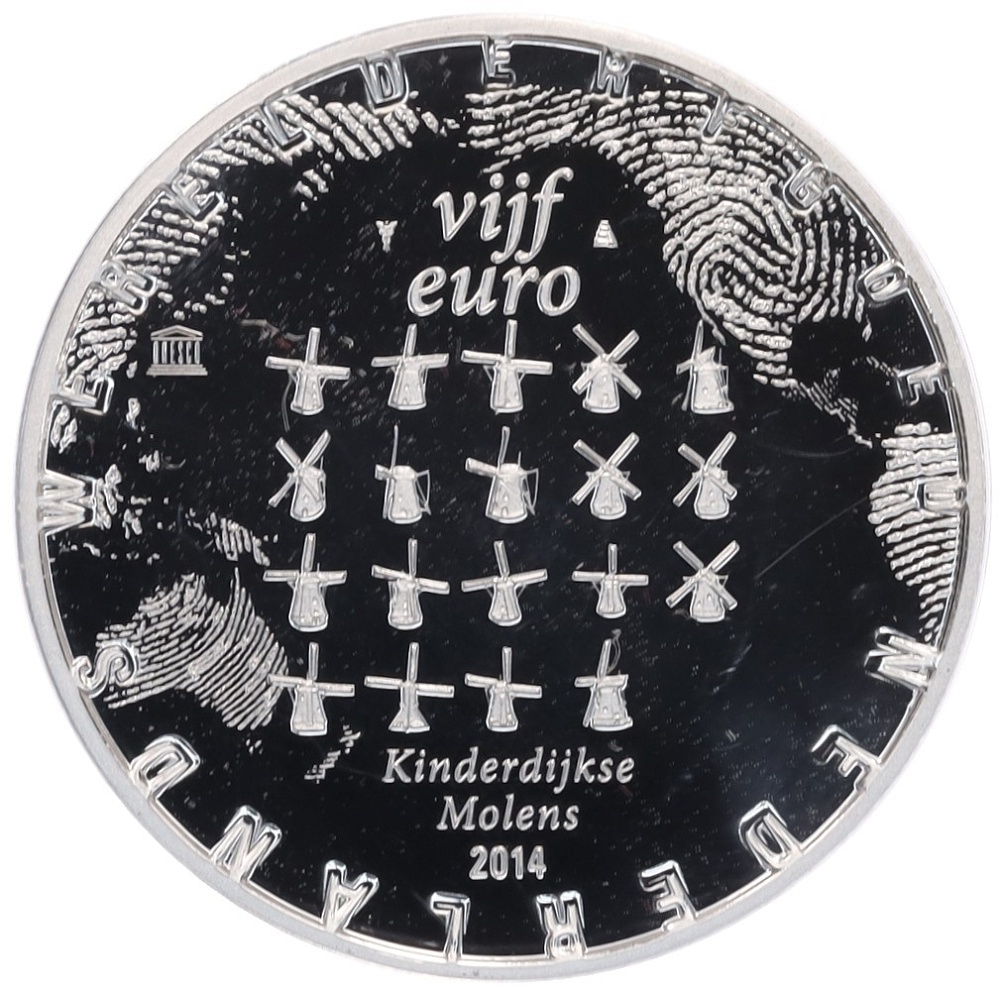 5 евро 2014 года Нидерланды «ЮНЕСКО — Киндердейк» — Фото №1