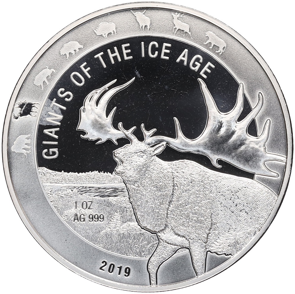 5 седи 2019 года Гана «Гиганты Ледникового периода — Гигантский олень» — Фото №1