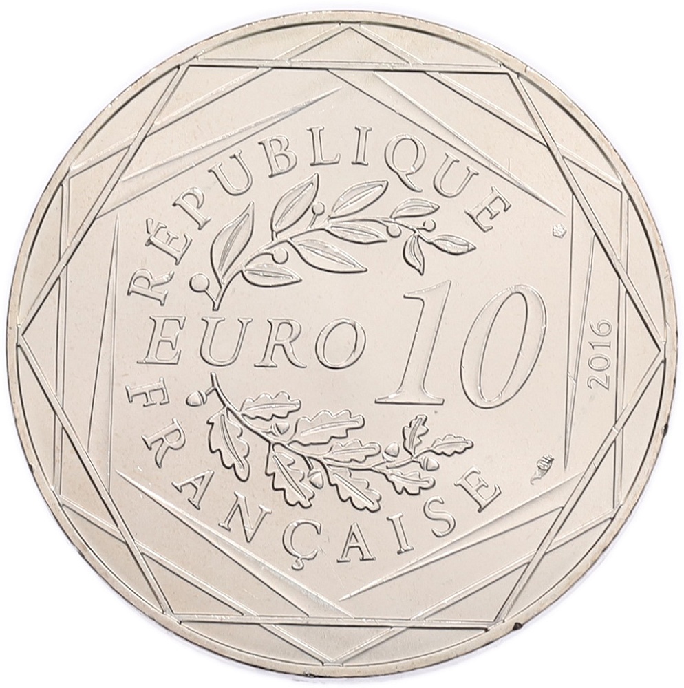 10 евро 2016 года Франция «Маленький принц — Марсель» — Фото №2