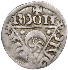 1 пенни 1207-1211 года Ирландия — король Джон — Фото №2