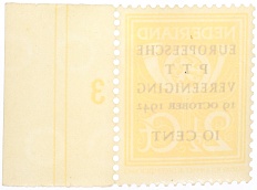 Почтовая марка 10 центов 1943 года Нидерланды — Фото №2