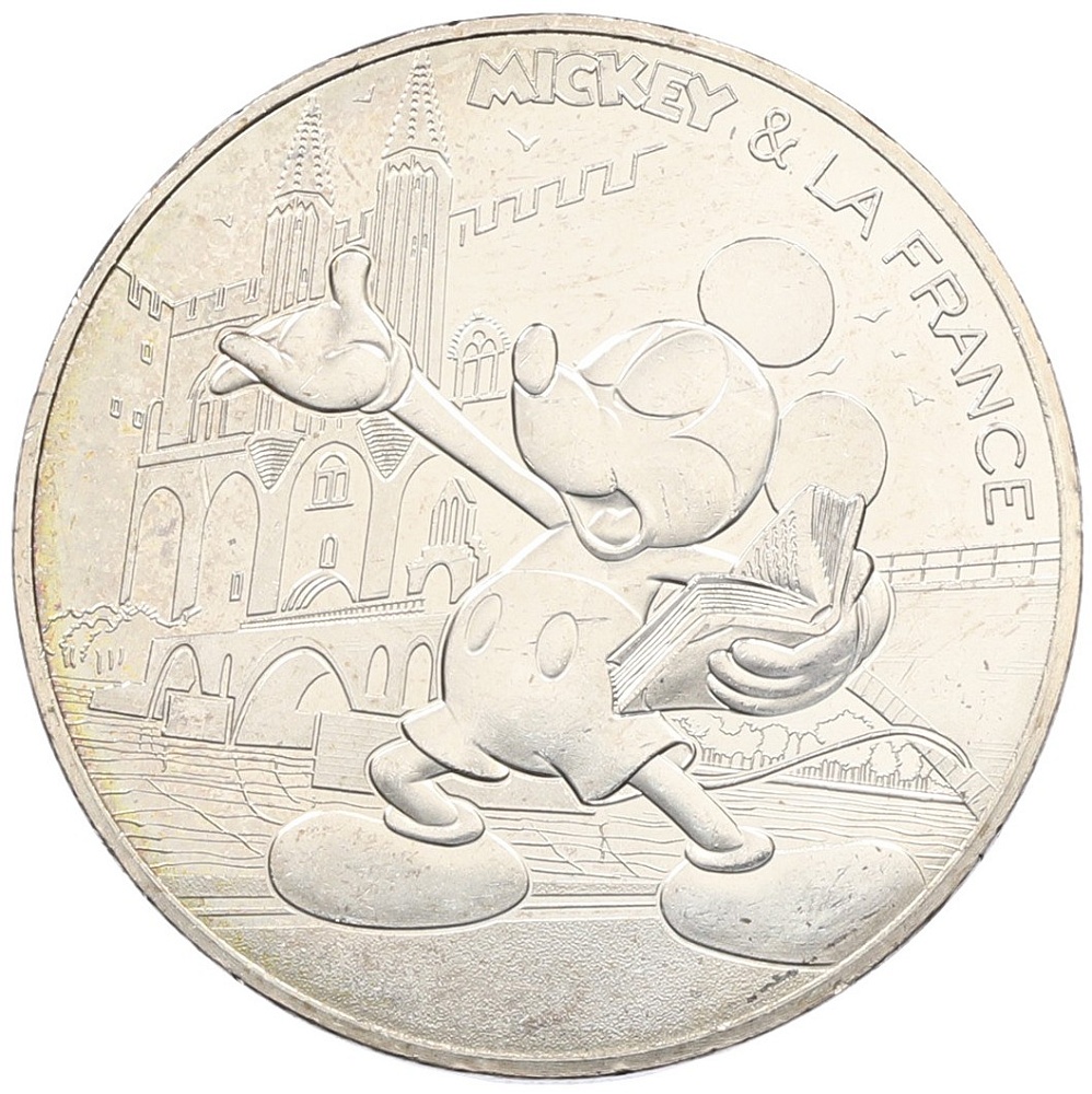 10 евро 2018 года Франция «Микки Маус и Франция — Авиньон» — Фото №1