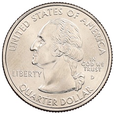 1/4 доллара (25 центов) 2002 года D США «Штаты и территории — Огайо» — Фото №2