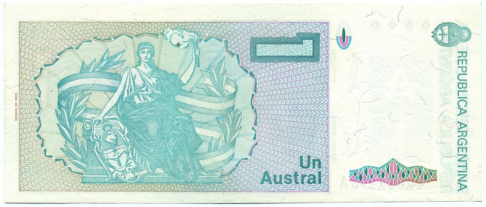 1 аустраль 1985 года Аргентина — Фото №2