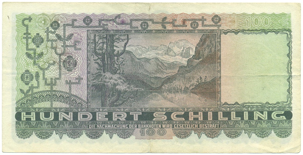 100 шиллингов 1947 года Австрия — Фото №2