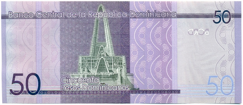 50 песо 2023 года Доминиканская республика — Фото №2