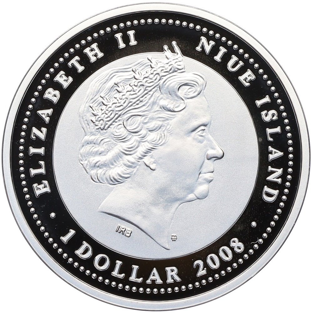 1 доллар 2008 года Ниуэ «Китайский гороскоп — год быка» — Фото №2
